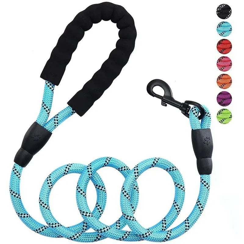 150Cm Strong Dog Leash Pet Leashes Reflective Leash For Big Small Medium Large Dog Leash Drag Pull Tow Golden Retriever - high-quality product