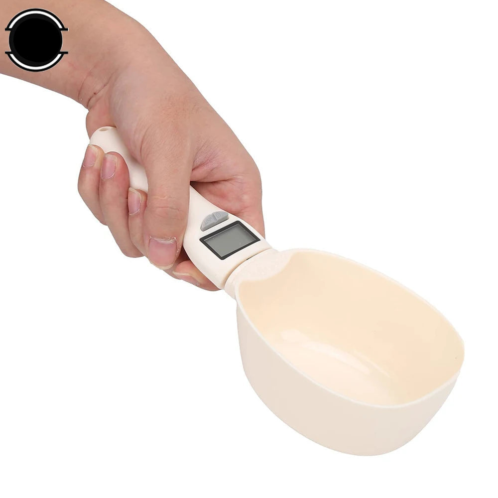 Pet Food Measuring Scoop Electronic Dog Cat Food Measuring Cup Digital Spoon Scale Kitchen Food Scale with LED Display - high-quality product