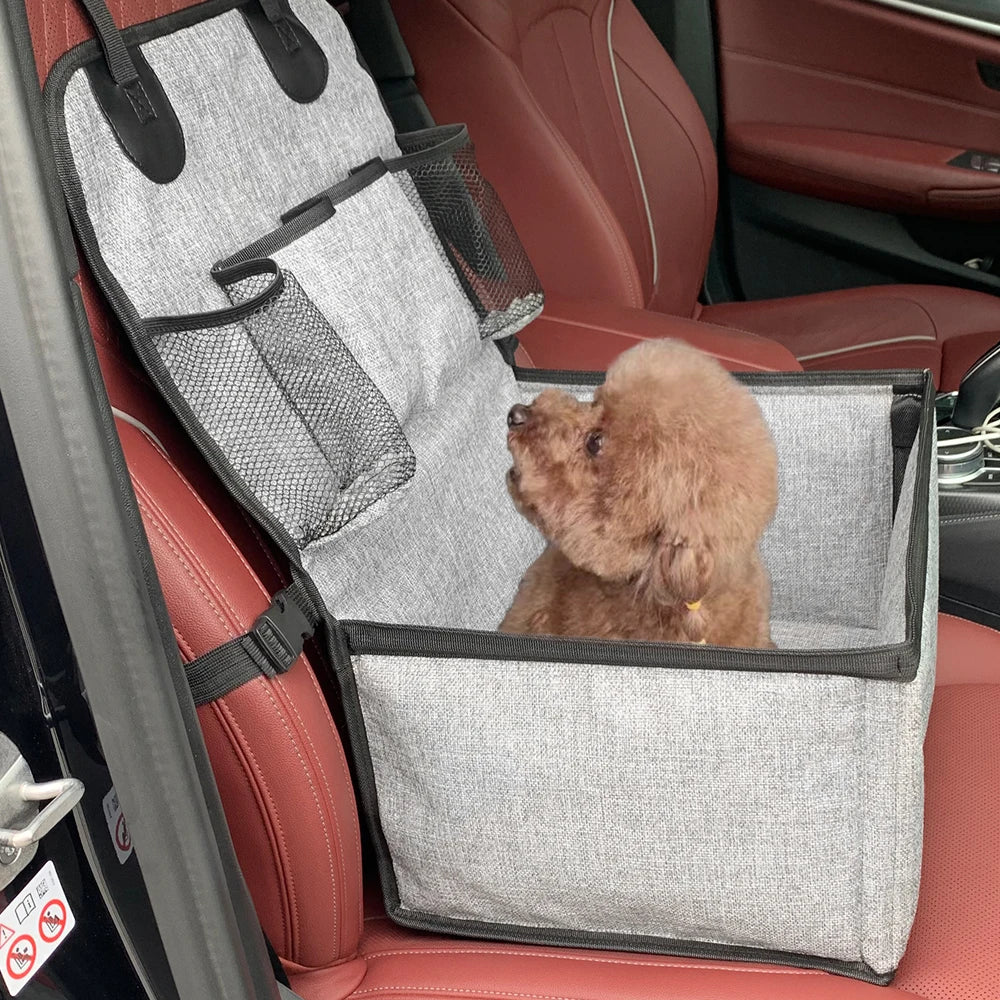 Dog Car Seat,Puppy Booster Seat for Car Front Seat with Storage Pockets,Pet Booster Car Seat for Small to Medium Dog - high-quality product