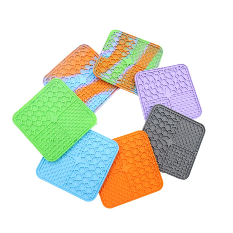 Pet Lick Silicone Mat for Dogs Pet Slow Food Plate Dog Bathing Distraction Silicone Dog Sucker Food Training Dog Feeder Supplies Multifunctioneel gebruik - product feature
