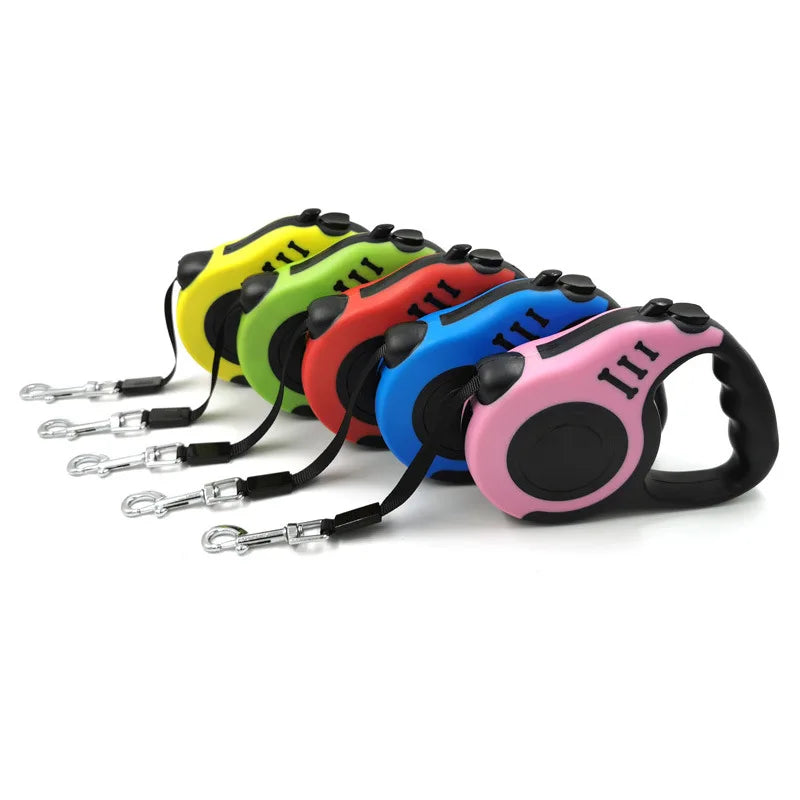 3 Meters 5 Meters Retractable Dog Leash Pet Leash Traction Rope Belt Automatic Flexible Leash For Small Medium Large Dog Product Duurzaam materiaal - product feature