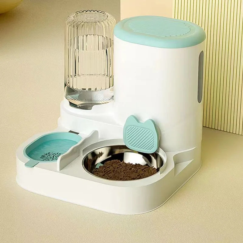 Cat bowl automatic feeder for cats, dogs, pets, water dispensers, integrated cat bowl, cat food basin, dogs, eating, drinking wa - high-quality product