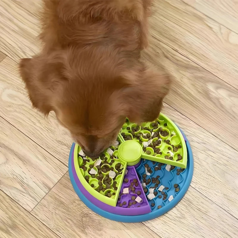 Dog Puzzle Slow Feeder Interactive Enrichment Dog Toys Layers Detachable Slow Eating Dog Bowl Anti-anxiety Dog Feeder Bowl - high-quality product