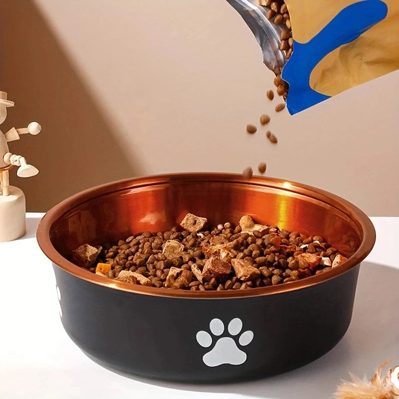 Anti-Slip Dog Bowls Small Medium And Large Dog Feeding Bowls And Water Fountains Stainless Steel Pet Feeders Pet Dog Accessories Hoogwaardig RVS Materiaal - product feature